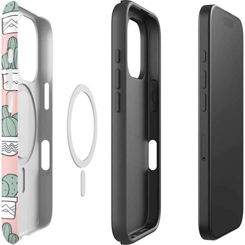 Pink Cactus iPhone 16 Pro Magsafe Impact Case